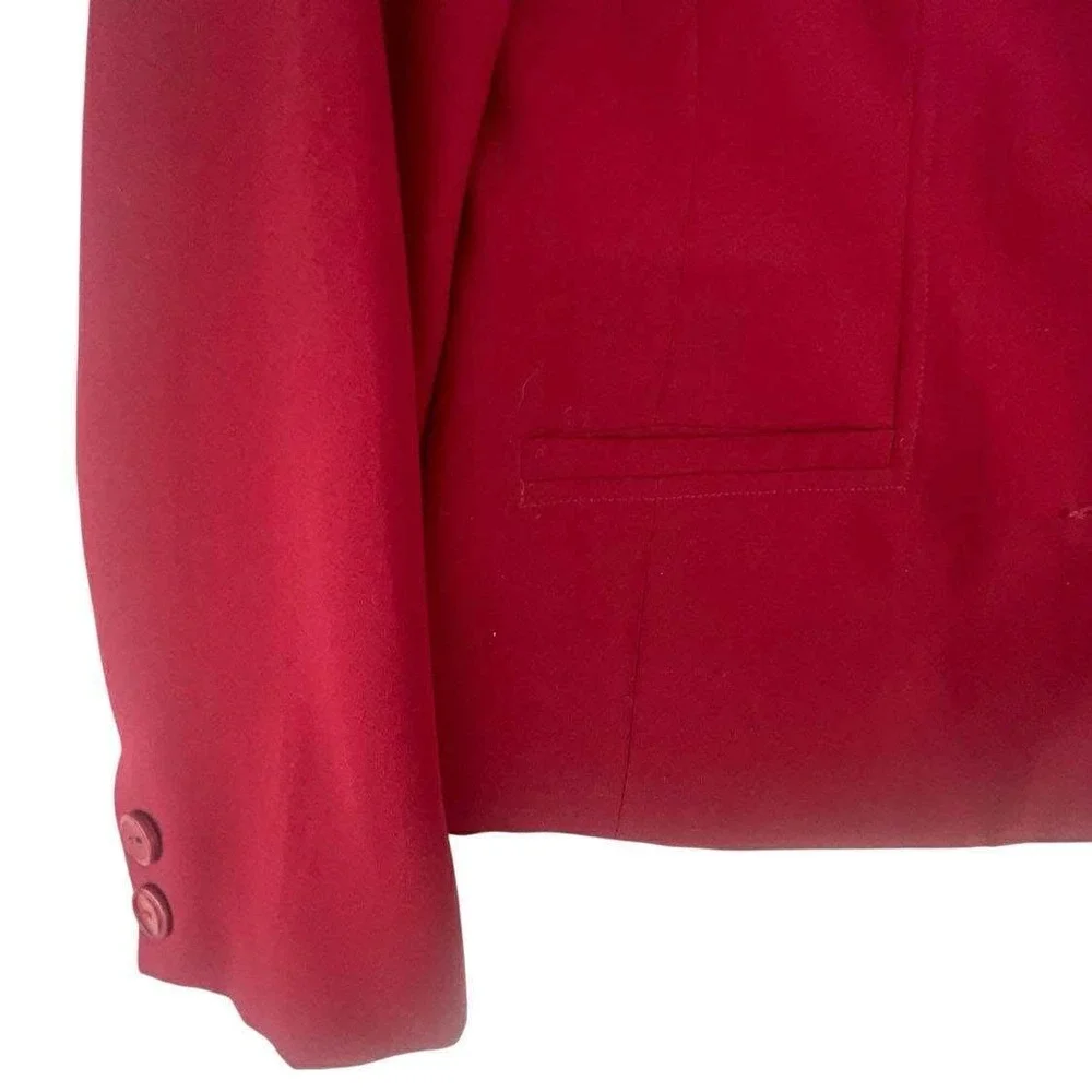 Vintage Conrad C Petite Red Blazer‎ Jacket Women's Size 8 Business Career